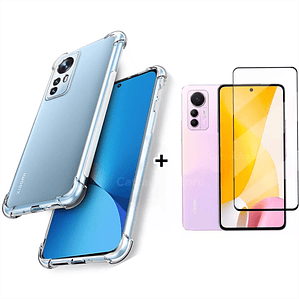 Carcasa Transparente Para Xiaomi 12 Lite 5G + Lámina Pantalla 