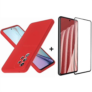 Carcasa De Silicona Para Samsung A73 5G + Lámina Pantalla 