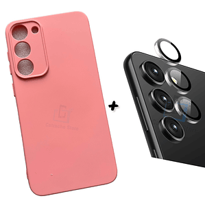 Carcasa Suave Para Samsung S23 Normal + Protector Cámara 