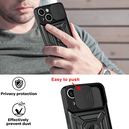 Carcasa Armor Con Anillo Para iPhone 14 Normal