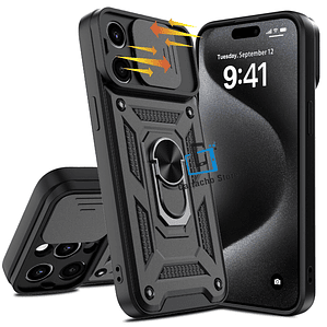 Carcasa Armor Con Anillo Para iPhone 15 Pro