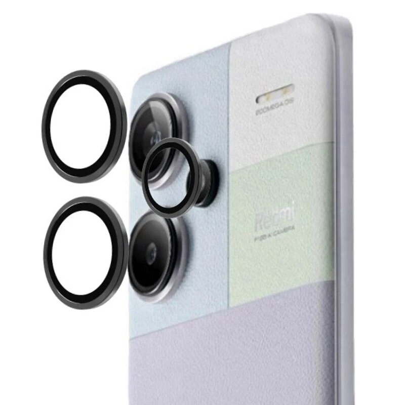 Kit De Réparation Lentille Caméra Arrière Pour Xiaomi Note 13 Pro 5G - Avec Adhésif, Couleur Noire, Neuf