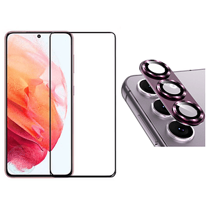 Lamina Vidrio y Camara Aluminio Para S23 Normal