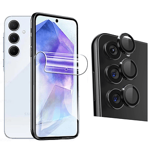 Lamina de Hidrogel Para Samsung A35 + Protector lentes