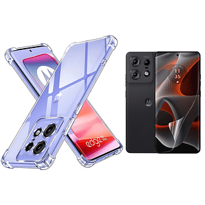 Carcasa Transparente Para Motorola Edge 50 Pro 5G + Lamina