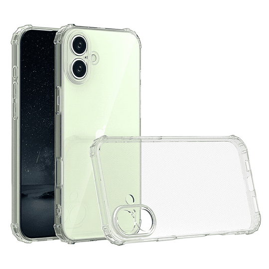 Carcasa Transparente Reforzada Para iPhone 16 Normal