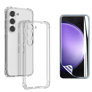 Carcasa Transparente Para Samsung S24 Fe + Lámina Hidrogel