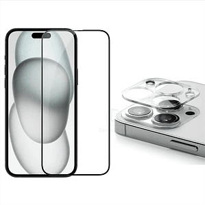 Lamina de Vidrio Para iPhone 16 Pro + Lamina Camara