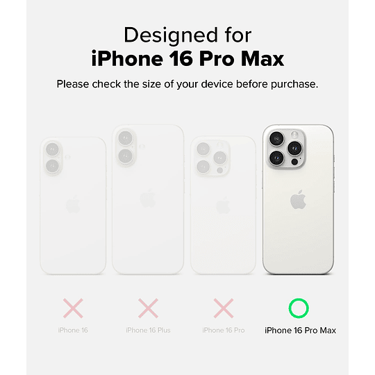 Carcasa Ringke Fusión-X Para iPhone 16 Pro Max 