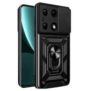 Carcasa Armor Con Anillo Para Xiaomi Poco M6 Pro 4G