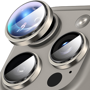 Protector de Lentes Para iPhone 16 Pro-16 Pro Max-Titanio