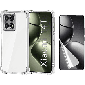 Carcasa Transparente Para Xiaomi 14t + Lámina Hidrogel