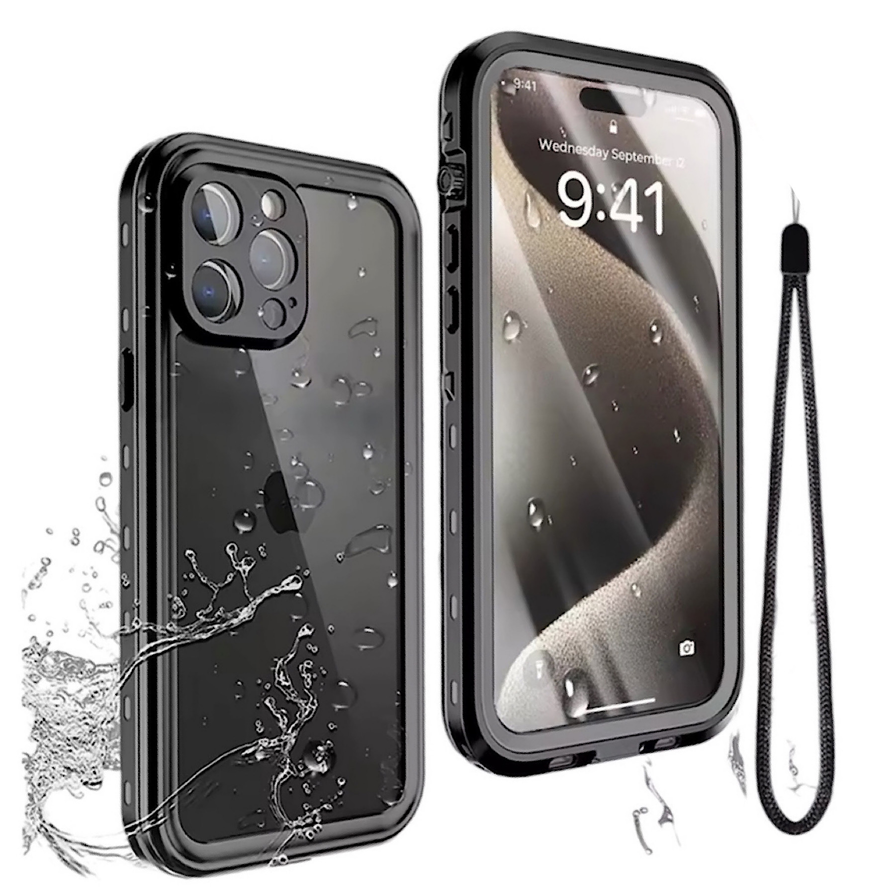 Carcasa Impermeable Para iPhone 15 Pro Max