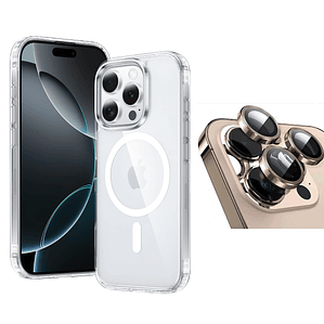 Carcasa con magsafe Para iPhone 16 Pro + Protector Camara