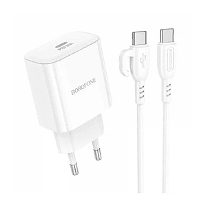 Cargador Borofone 20w + Cable USB-C a USB-C