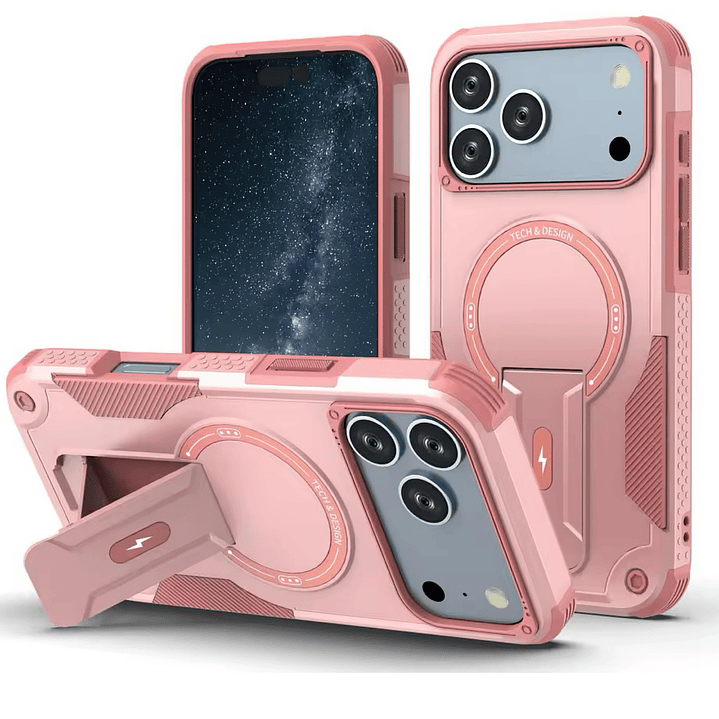 Carcasa Con Magsafe/soporte Para iPhone 17 Pro Max 7