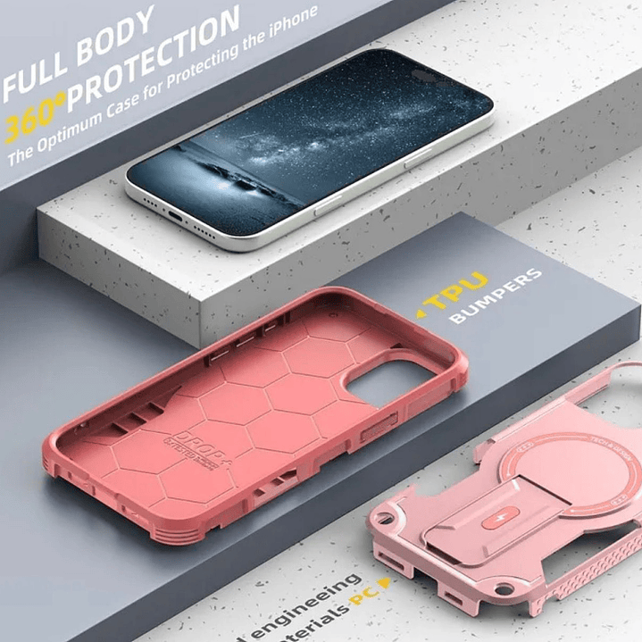 Carcasa Con Magsafe/soporte Para iPhone 17 Normal 9