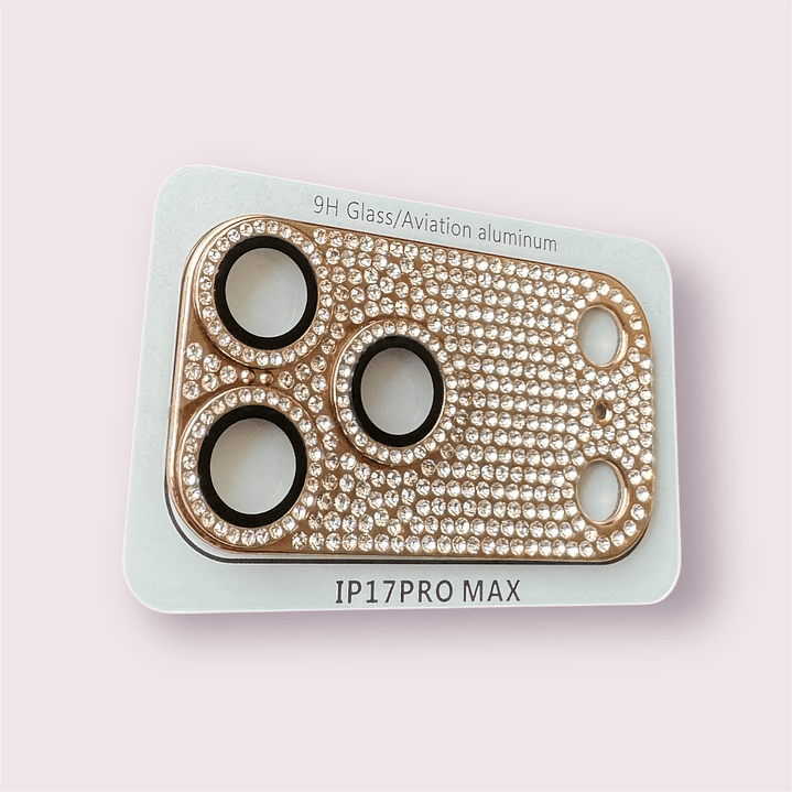 Lámina Con Brillitos Para Cámara iPhone 17 Pro Max 8