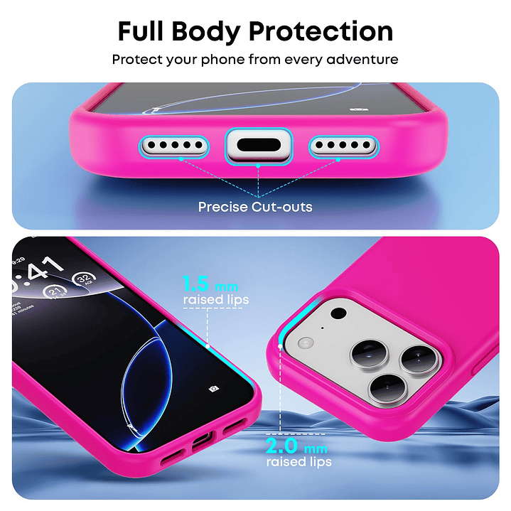 Carcasa De Silicona Soft Para iPhone 17 Pro Max 8