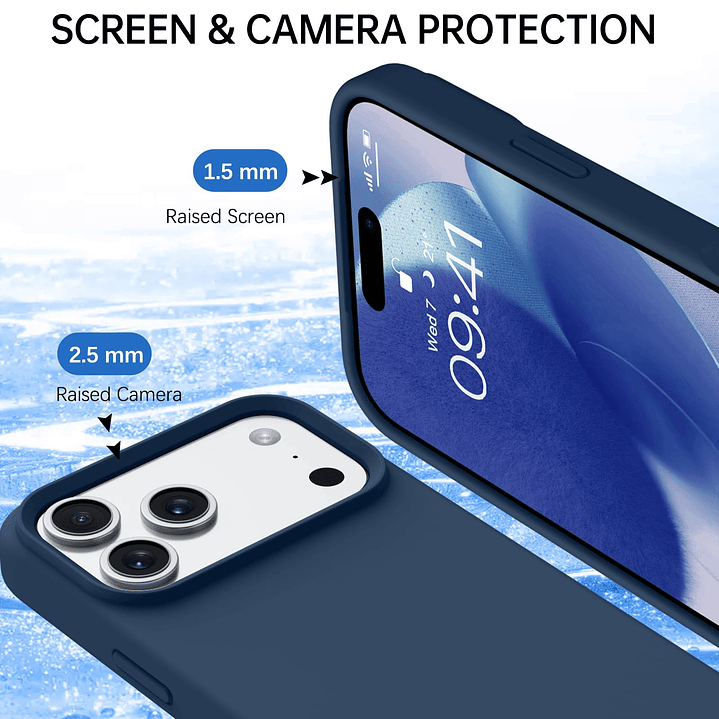 Carcasa De Silicona Soft Para iPhone 17 Pro Max 12