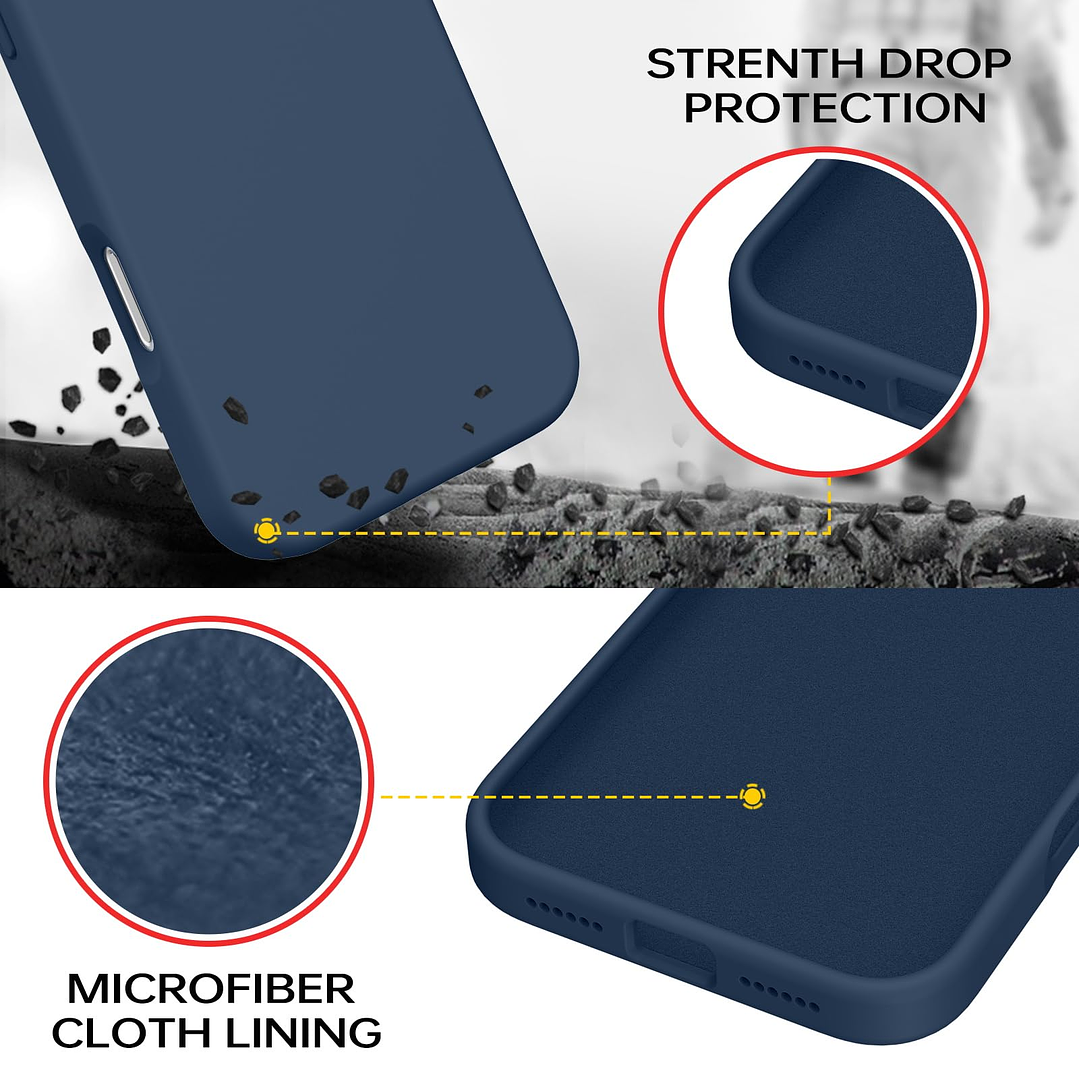 Carcasa De Silicona Soft Para iPhone 17 Pro Max 13