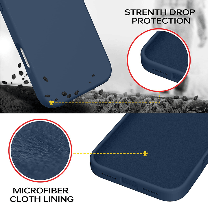 Carcasa De Silicona Soft Para iPhone 17 Pro Max 13