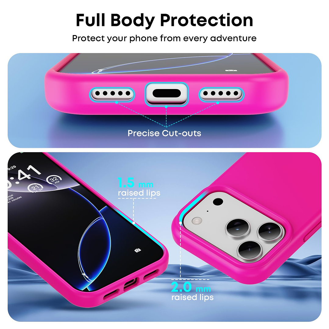 Carcasa de Silicona Soft Para iPhone 17 Pro 3