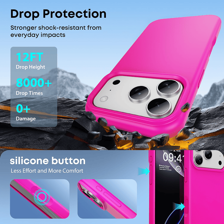 Carcasa de Silicona Soft Para iPhone 17 Pro 4