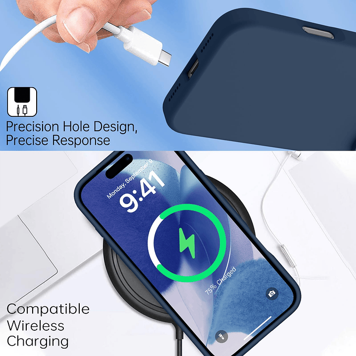 Carcasa de Silicona Soft Para iPhone 17 Pro 16