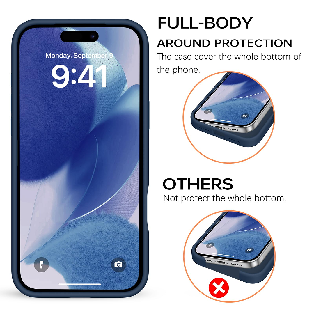 Carcasa de Silicona Soft Para iPhone 17 Pro 18