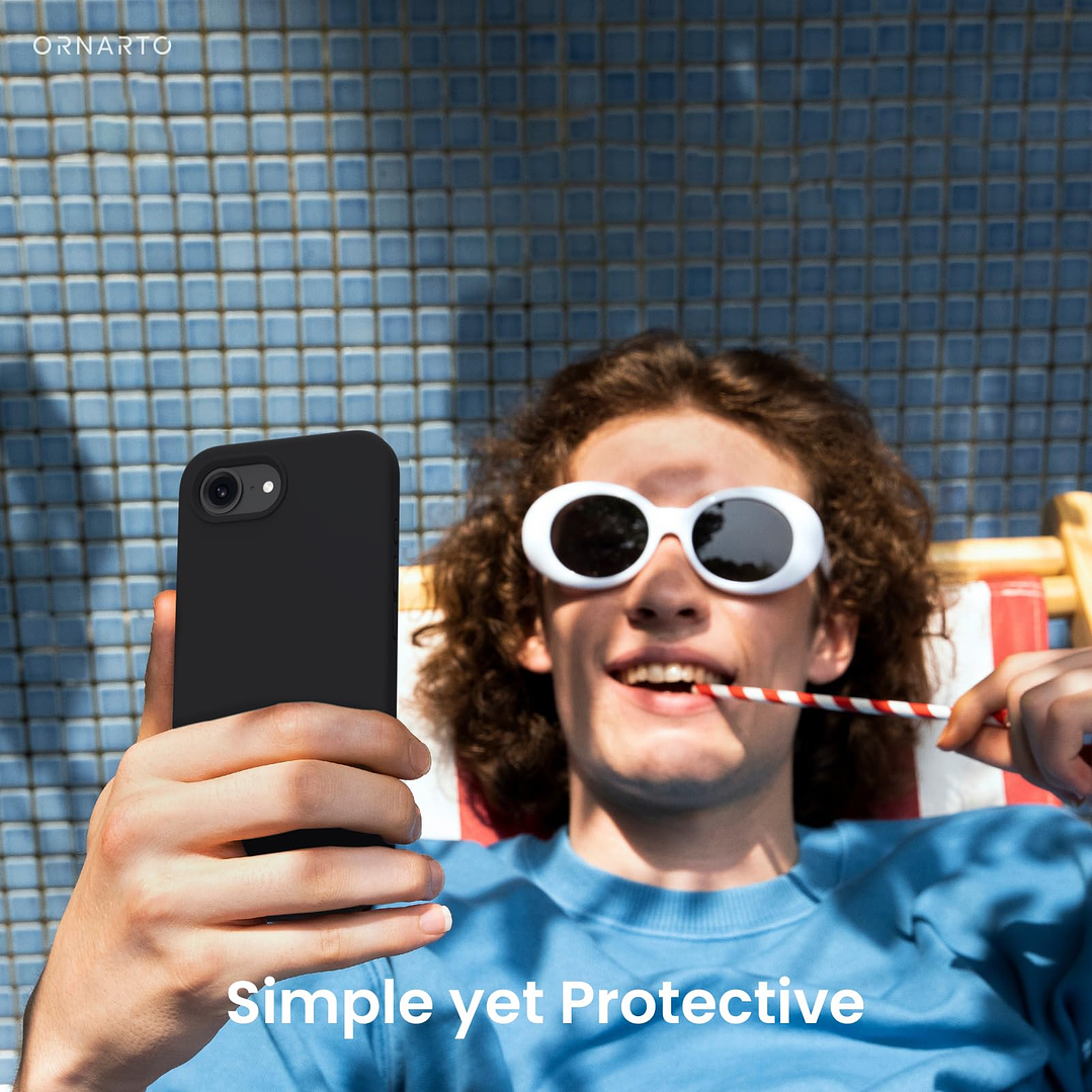 Carcasa De Silicona Soft Para iPhone 16e 3