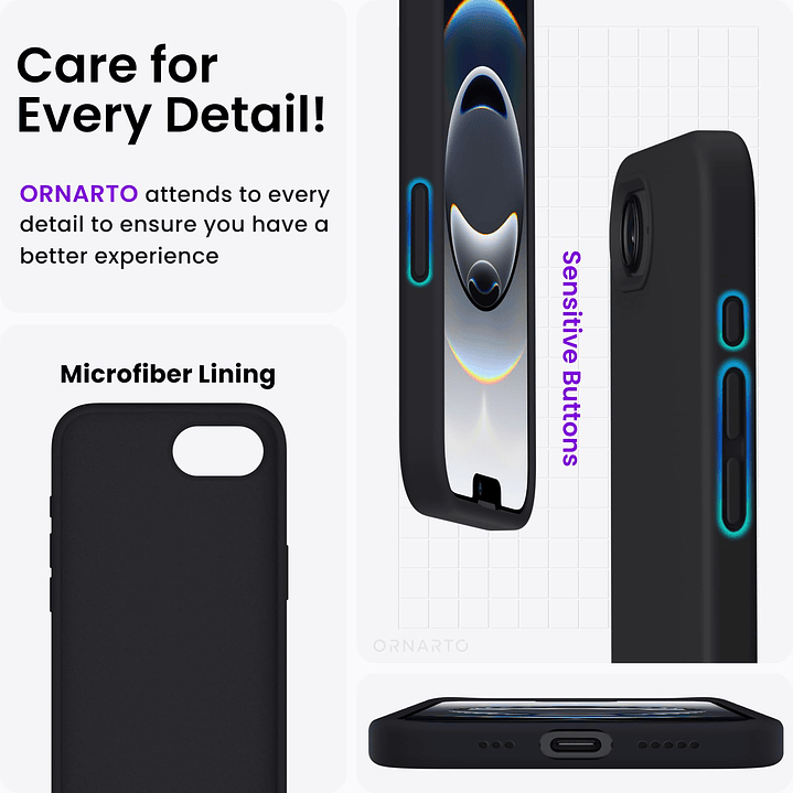 Carcasa De Silicona Soft Para iPhone 16e 4