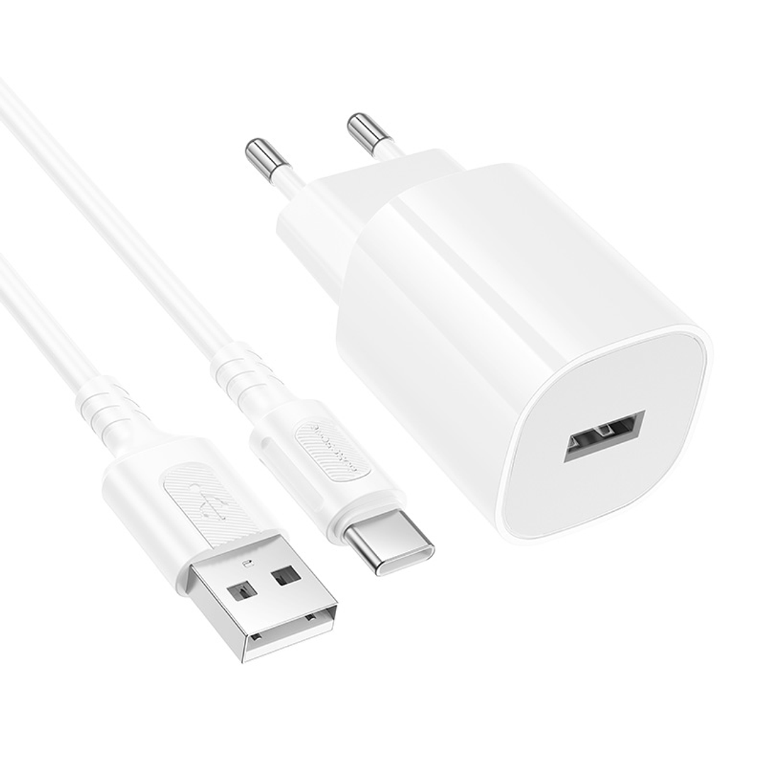 Cargador de Pared USB a USB-C Borofone BA101A - 10.5W  1