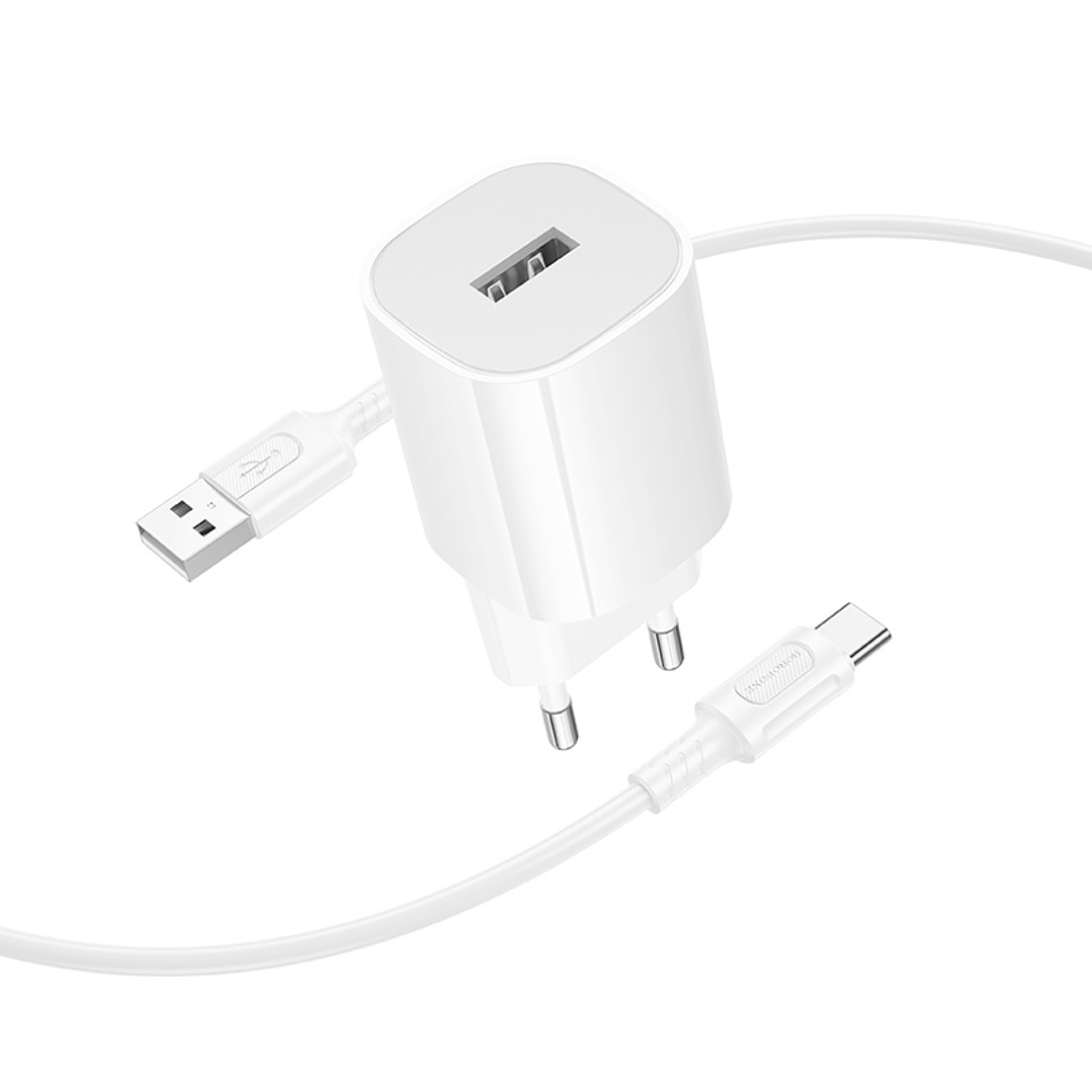 Cargador de Pared USB a USB-C Borofone BA101A - 10.5W  3