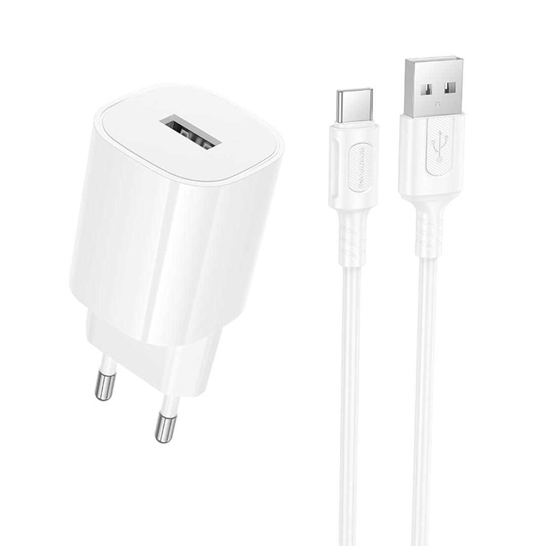 Cargador de Pared USB a USB-C Borofone BA101A - 10.5W  4