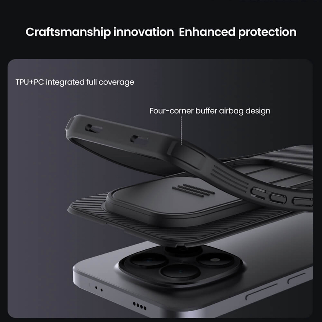 Carcasa Nillkin Camshield Para Xiaomi Note 15 Pro 5g 7