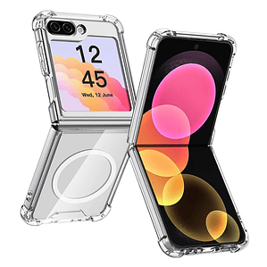 Carcasa Transparente Con Magsafe Para Samsung Z Flip 7 FE