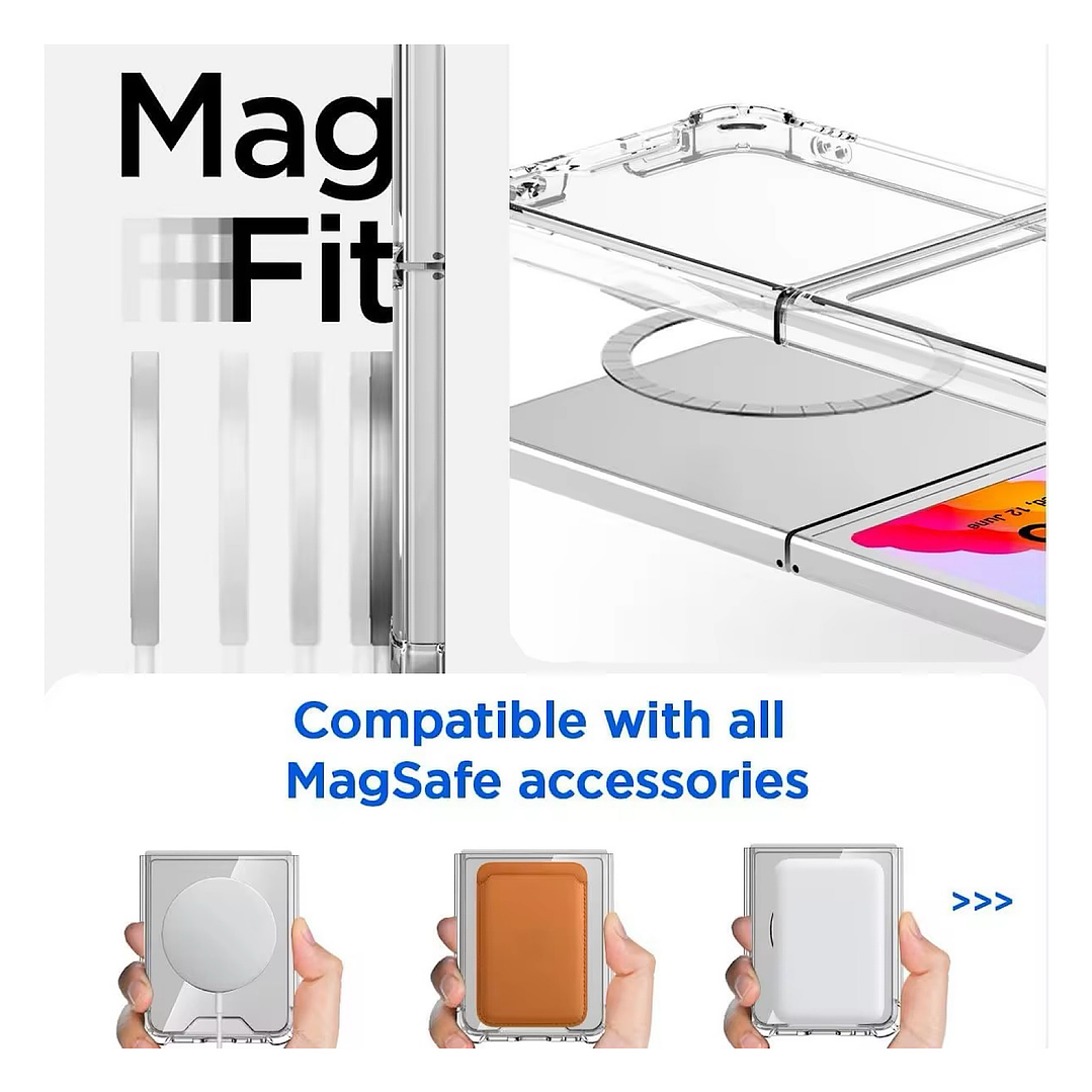 Carcasa Transparente Con Magsafe Para Samsung Z Flip 7 FE 4