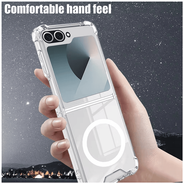 Carcasa Transparente Con Magsafe Para Samsung Z Flip 7 FE 5
