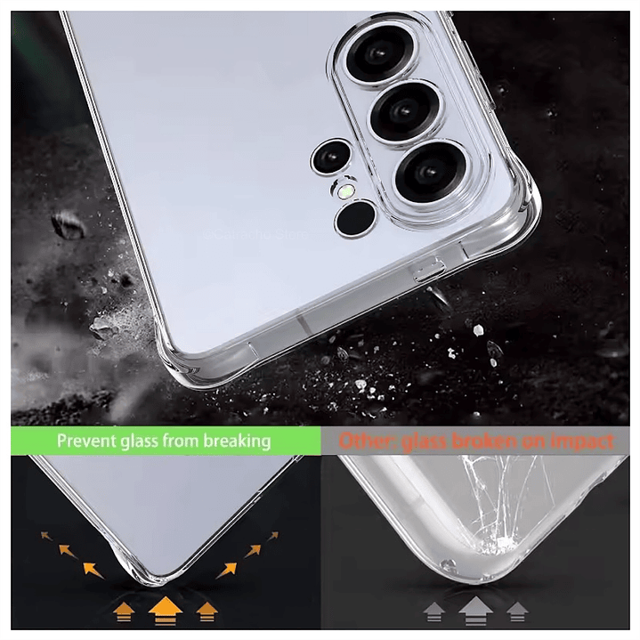 Carcasa Transparente Reforzada Para Samsung S26 Ultra 3