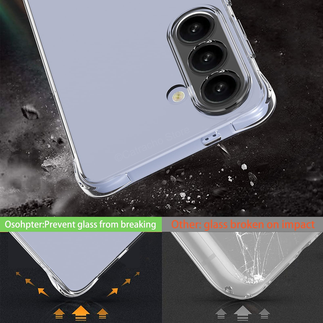 Carcasa Transparente Reforzada Para Samsung S26 Plus 2