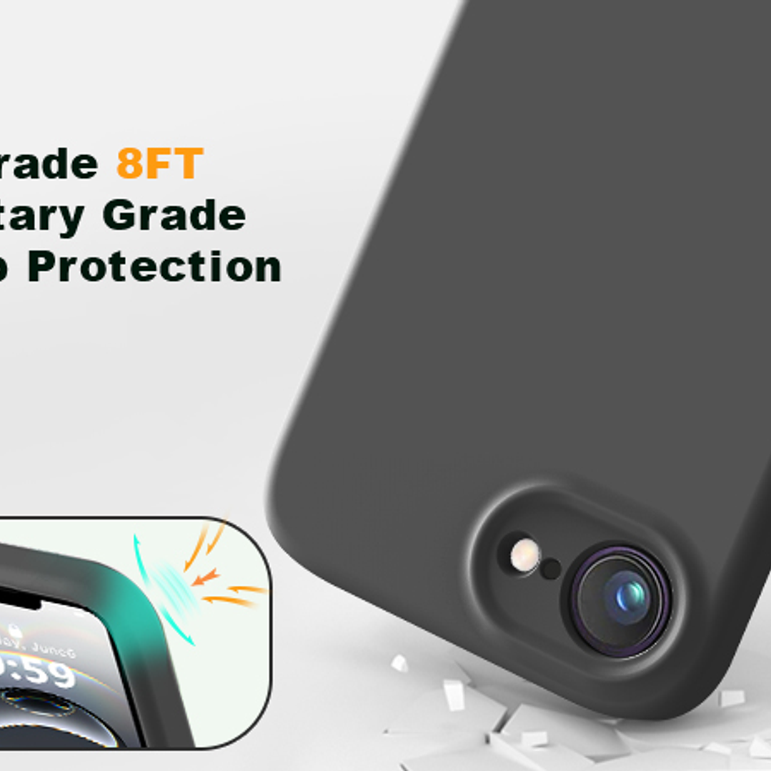 Carcasa De Silicona Para iPhone 17e  3