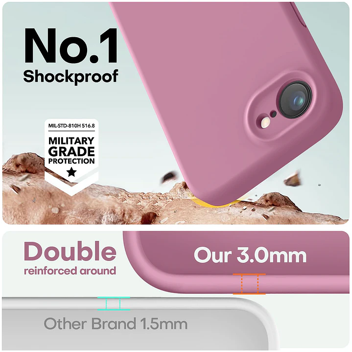 Carcasa De Silicona Para iPhone 17e  12