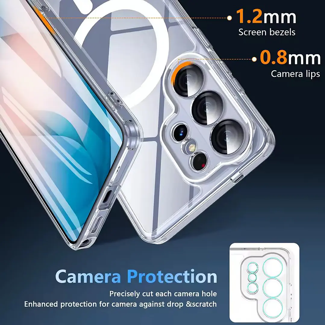 Carcasa Transparente Con Magsafe Para Samsung S26 Ultra 3