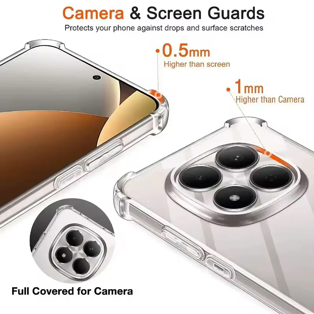 Carcasa Transparente Para Xiaomi Note 15 Pro 5G 8
