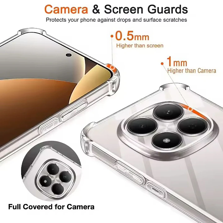 Carcasa Transparente Para Xiaomi Note 15 Pro 5G 8