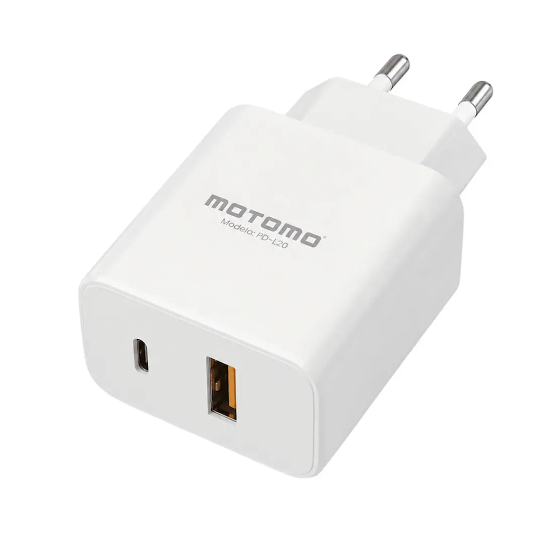 Cargador De Pared Motomo-20w Compatible iPh 8 al 14 Pro Max 3