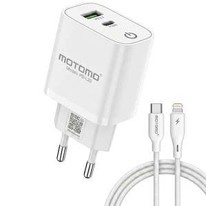 Cargador De Pared Motomo-20w Compatible iPh 8 al 14 Pro Max