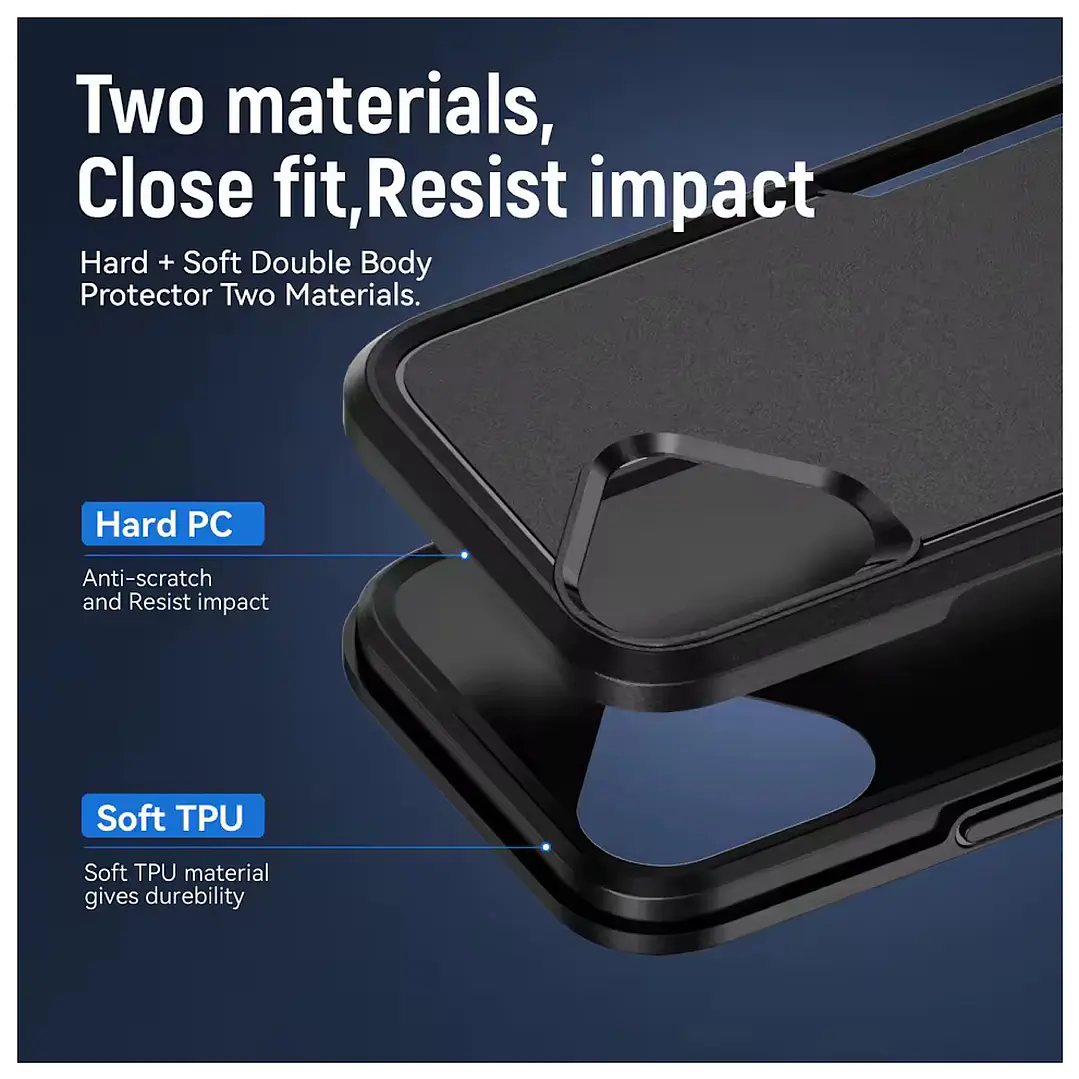 Carcasa Reforzada Doble Capa Para iPhone 17  4