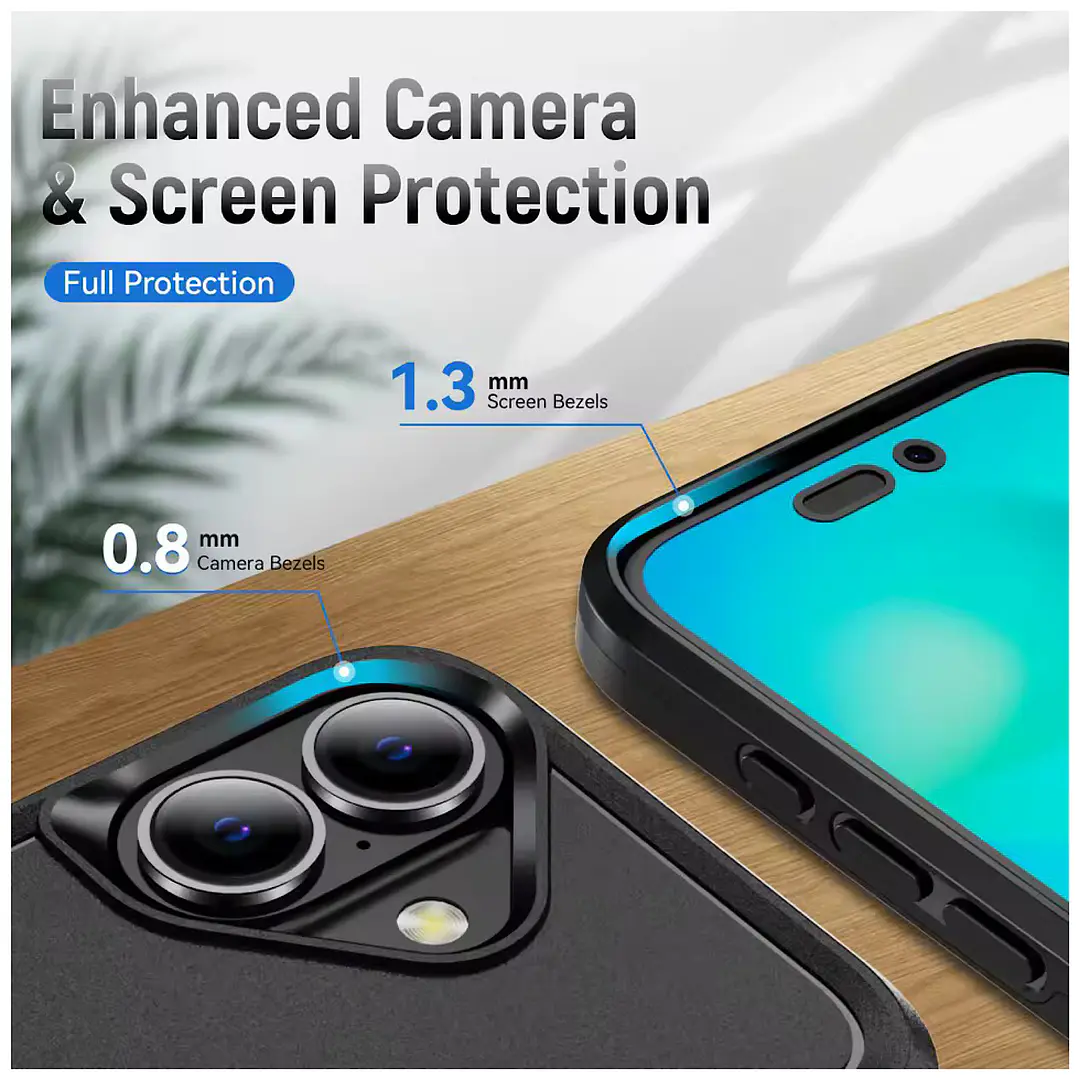 Carcasa Reforzada Doble Capa Para iPhone 17  5